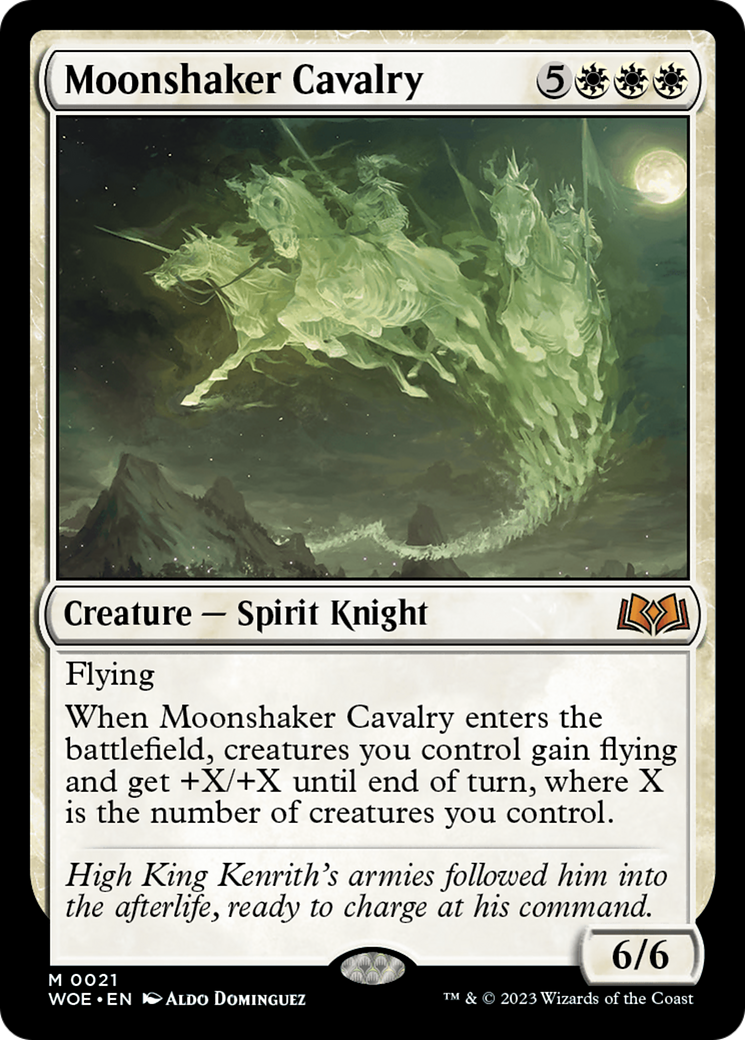 {@R} Moonshaker Cavalry [Wilds of Eldraine][WOE 021]