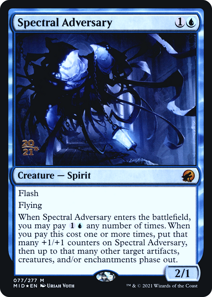 {R} Spectral Adversary [Innistrad: Midnight Hunt Prerelease Promos][PR MID 077]