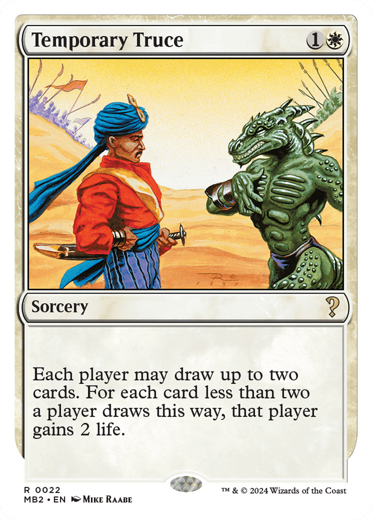 {R} Temporary Truce (White Border) [Mystery Booster 2][MB2 022]