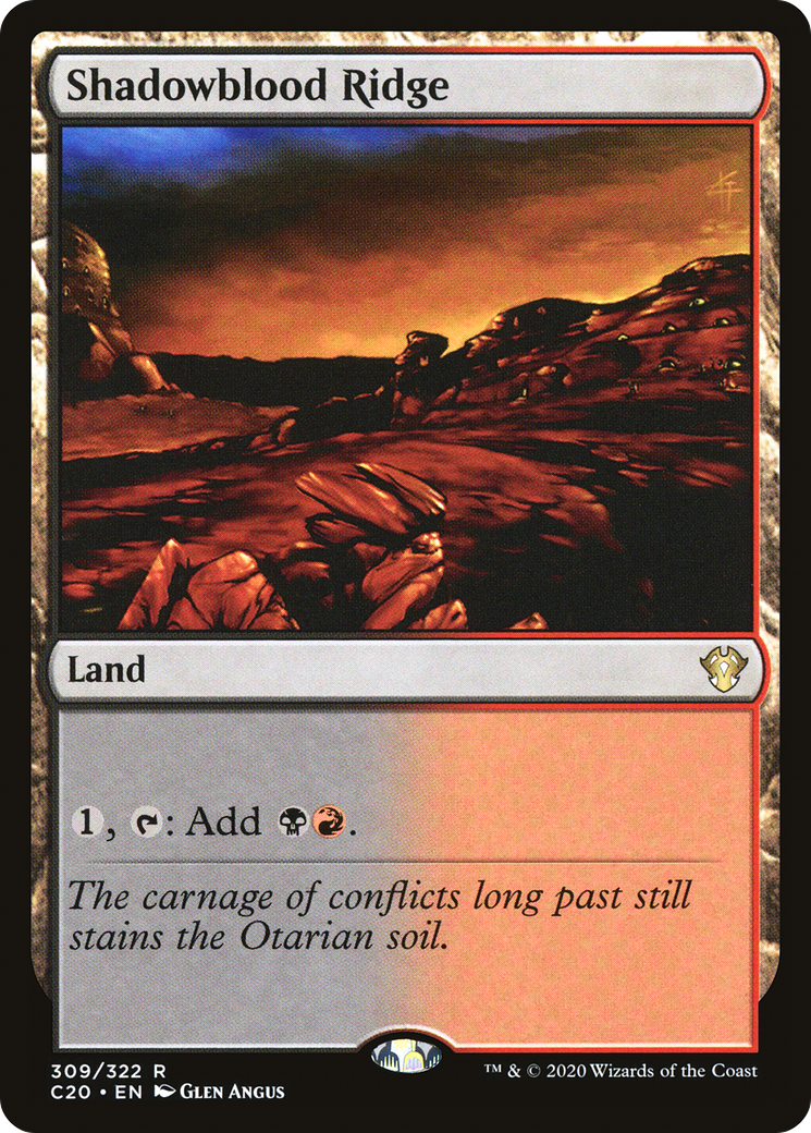 {R} Shadowblood Ridge [Commander 2020][C20 309]