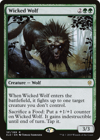 {R} Wicked Wolf [Throne of Eldraine][ELD 181]