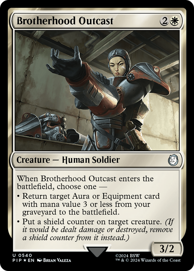 {C} Brotherhood Outcast (Surge Foil) [Fallout][PIP 540]