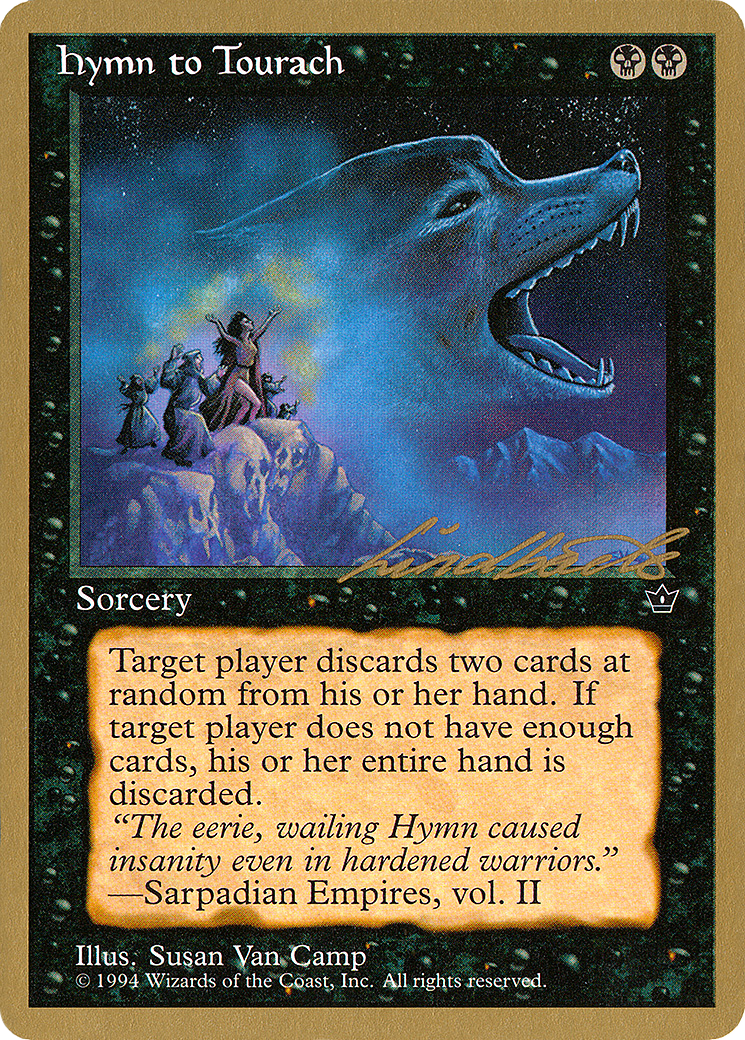 {C} Hymn to Tourach (Wolf) (Leon Lindback) [Pro Tour Collector Set][GB PTC LL38A]