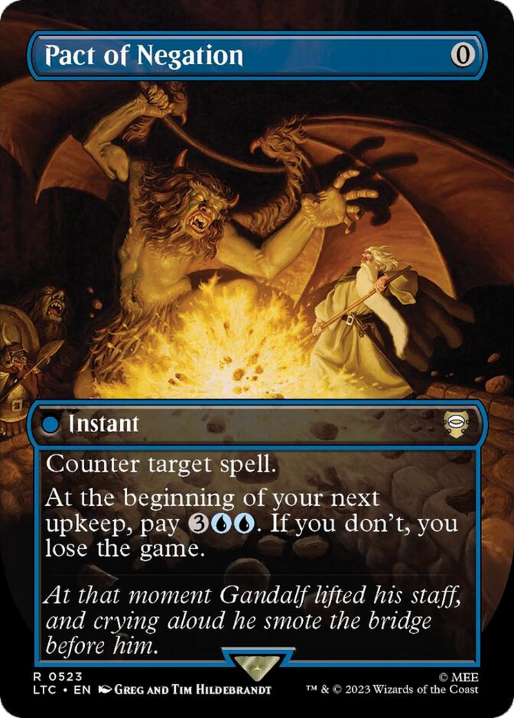 {R} Pact of Negation (Borderless) [The Lord of the Rings: Tales of Middle-Earth Commander][LTC 523] - Misty Mountain Games