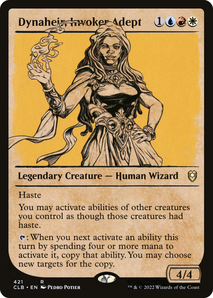 {R} Dynaheir, Invoker Adept (Showcase) [Commander Legends: Battle for Baldur's Gate][CLB 421]