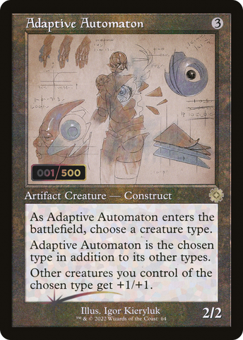 {R} Adaptive Automaton (Schematic) (Serial Numbered) [The Brothers' War Retro Artifacts][BRR 064]