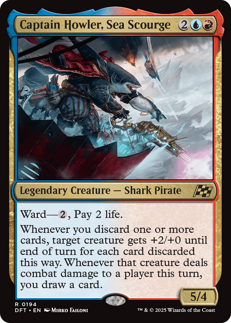 {@R} Captain Howler, Sea Scourge [Aetherdrift][DFT 194]