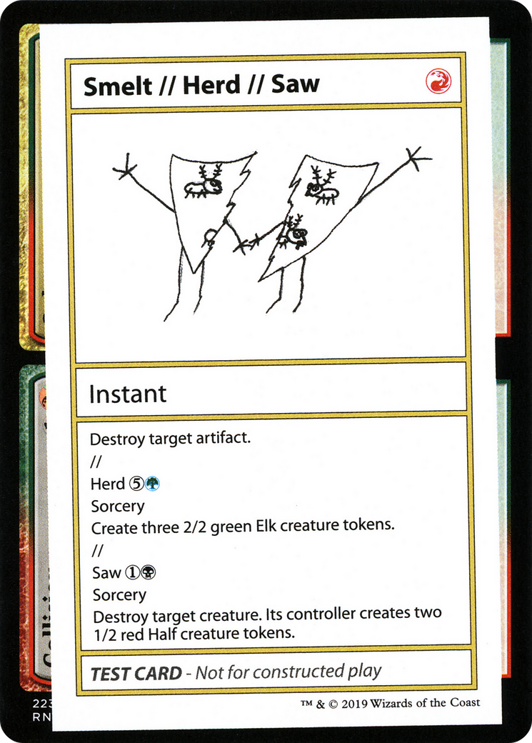 {R} Smelt // Herd // Saw (2021 Edition) [Mystery Booster Playtest Cards][CMB1 100]