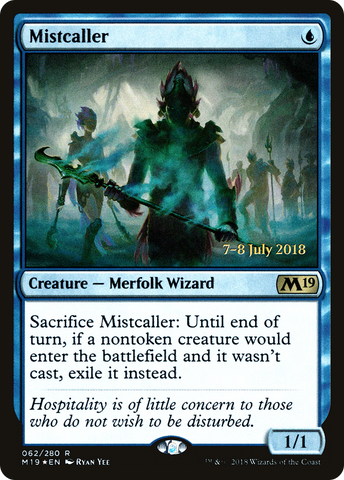 {R} Mistcaller [Core Set 2019 Prerelease Promos][PR M19 062]