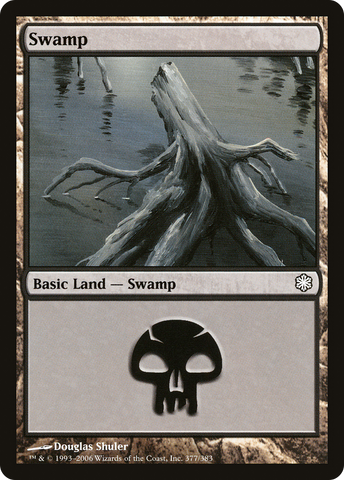 {B}[CST 377] Swamp (377) [Coldsnap Theme Decks]