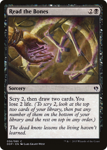 {C} Read the Bones [Duel Decks: Zendikar vs. Eldrazi][DDP 056]