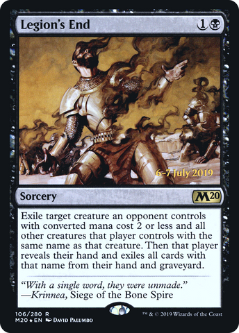 {R} Legion's End [Core Set 2020 Prerelease Promos][PR M20 106]