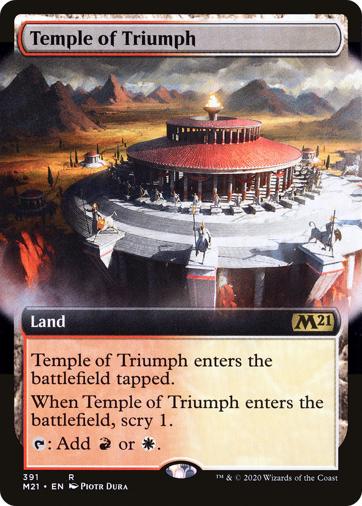 {R} Temple of Triumph (Extended Art) [Core Set 2021][M21 391]