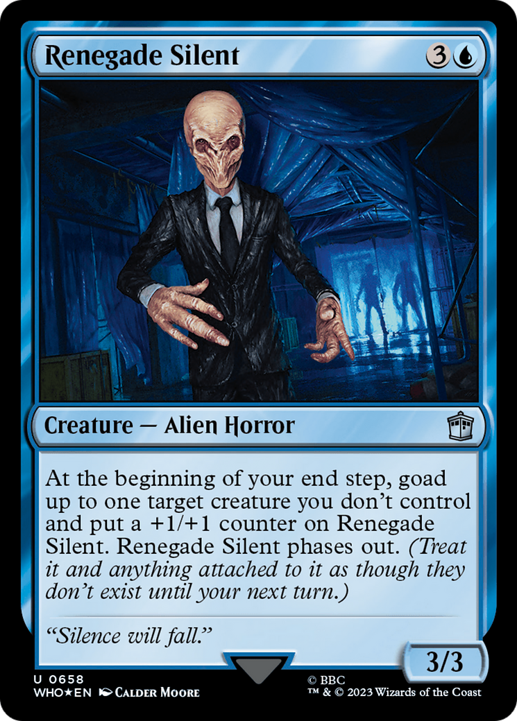 {C} Renegade Silent (Surge Foil) [Doctor Who][WHO 658]