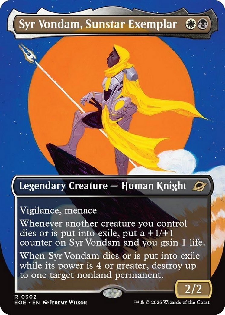 {@@ EOE R} Syr Vondam, Sunstar Exemplar (Borderless) [Edge of Eternities][EOE 302]