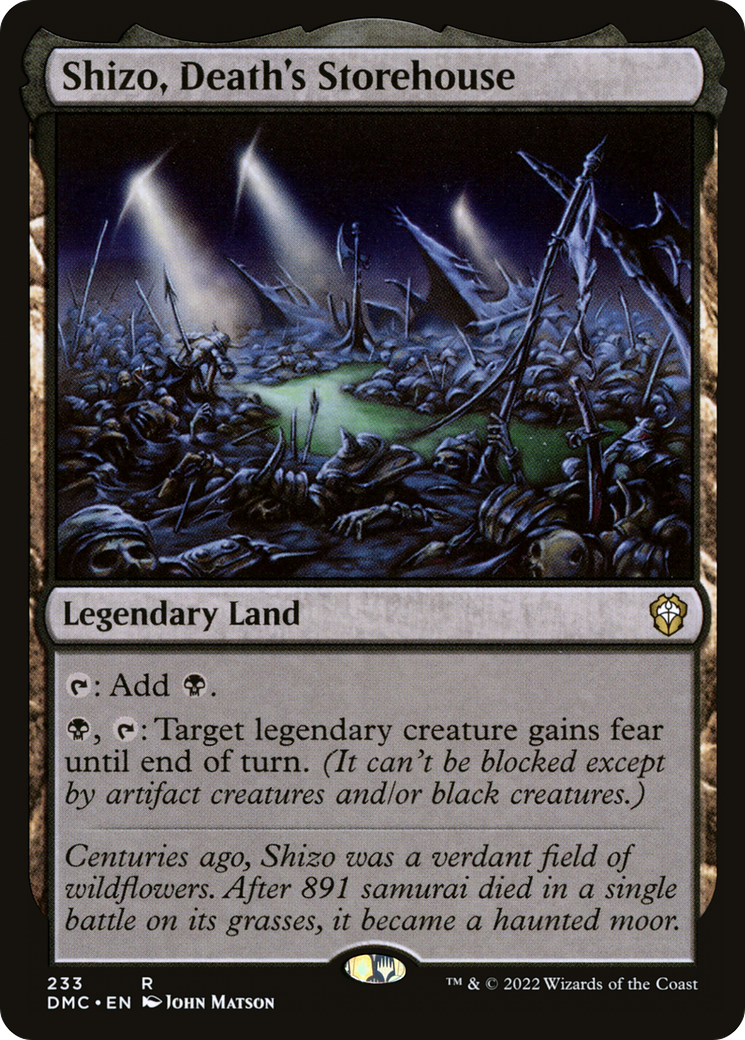 {R} Shizo, Death's Storehouse [Dominaria United Commander][DMC 233]