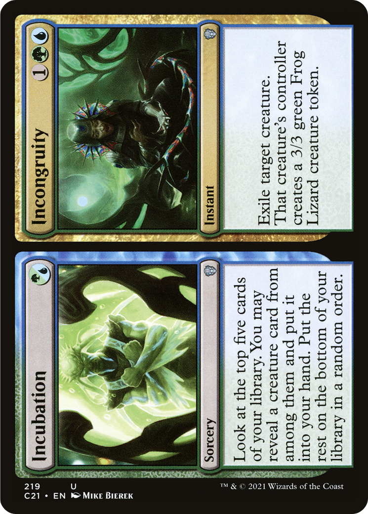 {C} Incubation // Incongruity [Commander 2021][C21 219]