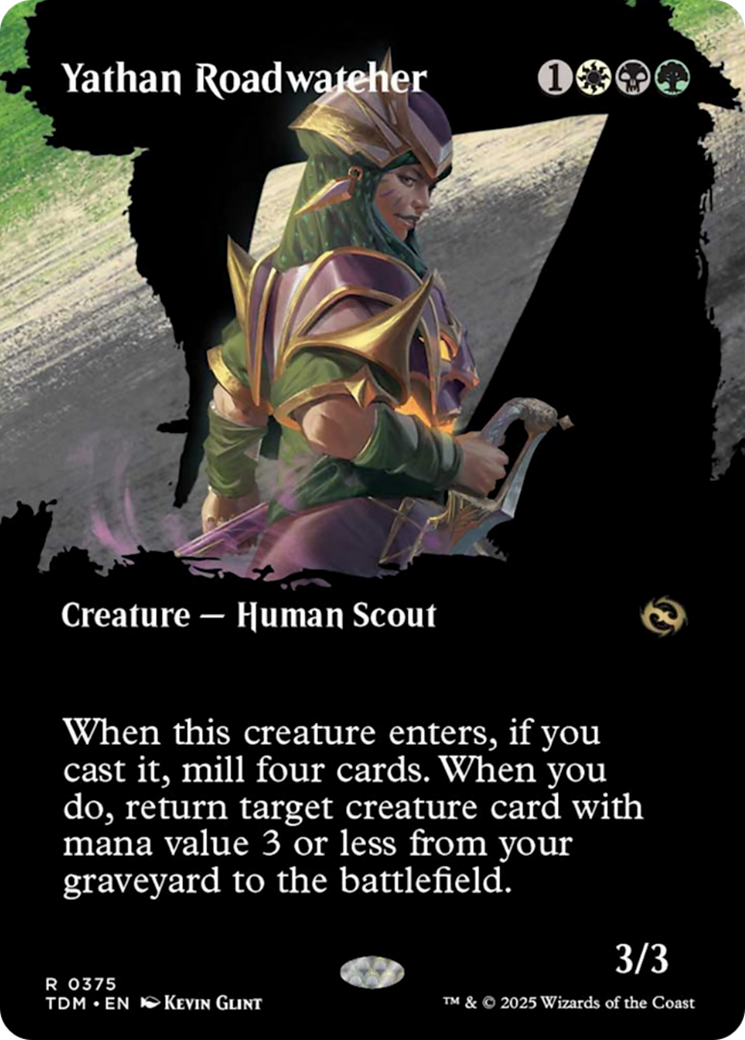 {@R} Yathan Roadwatcher (Borderless) [Tarkir: Dragonstorm][TDM 375]