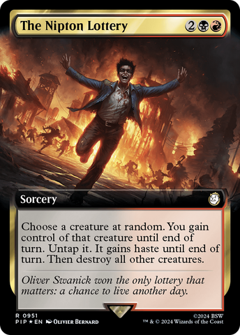 {C} The Nipton Lottery (Extended Art) (Surge Foil) [Fallout][PIP 951]