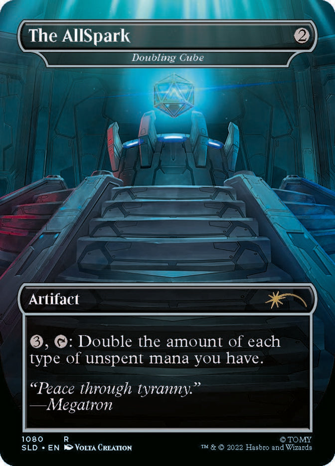 {R} Doubling Cube - The AllSpark (Borderless Megatron) [Secret Lair Drop Series][SLD 1080] - Misty Mountain Games