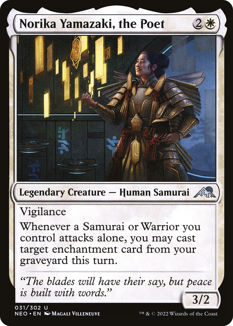 {C} Norika Yamazaki, the Poet [Kamigawa: Neon Dynasty][NEO 031]