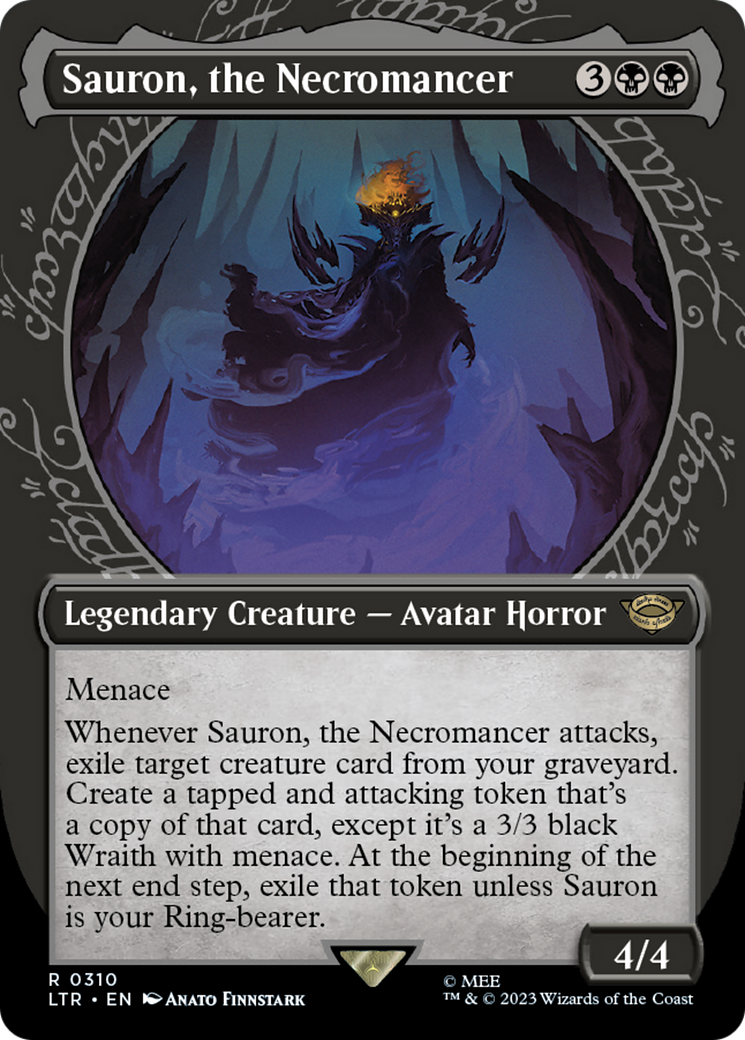 {R} Sauron, the Necromancer (Showcase Ring Frame) [The Lord of the Rings: Tales of Middle-Earth][LTR 310]