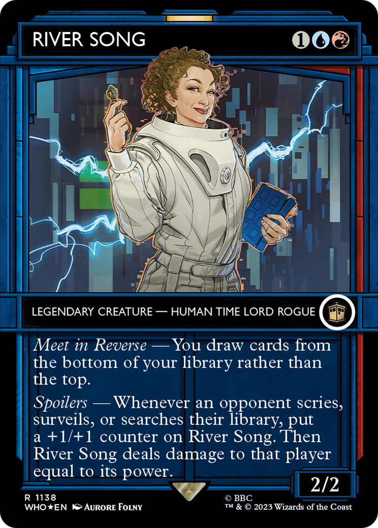 {R} River Song (Showcase) (Surge Foil) [Doctor Who][WHO 1138]