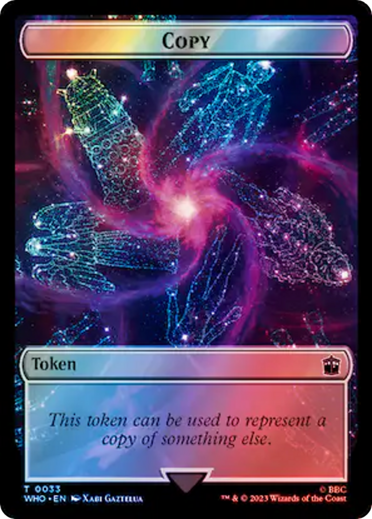 {T} Copy // Treasure (0062) Double-Sided Token (Surge Foil) [Doctor Who Tokens][TWHO 33//62]