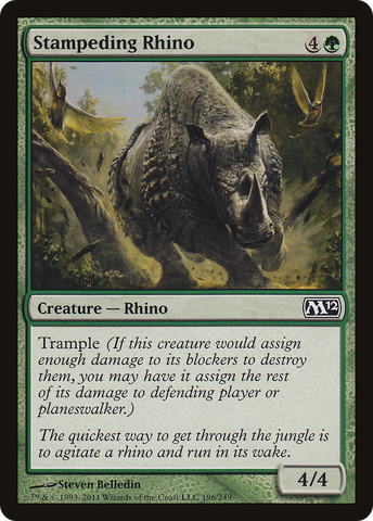 {C} Stampeding Rhino [Magic 2012][M12 196]