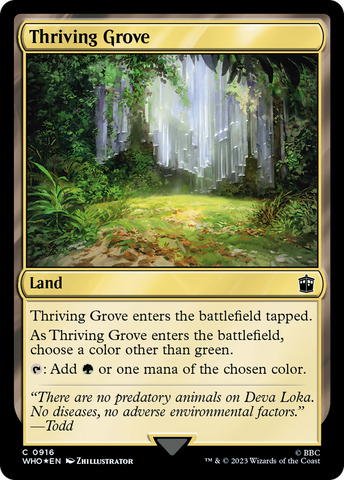 {C} Thriving Grove (Surge Foil) [Doctor Who][WHO 916]