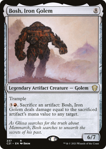 {R} Bosh, Iron Golem [Commander 2021][C21 237]