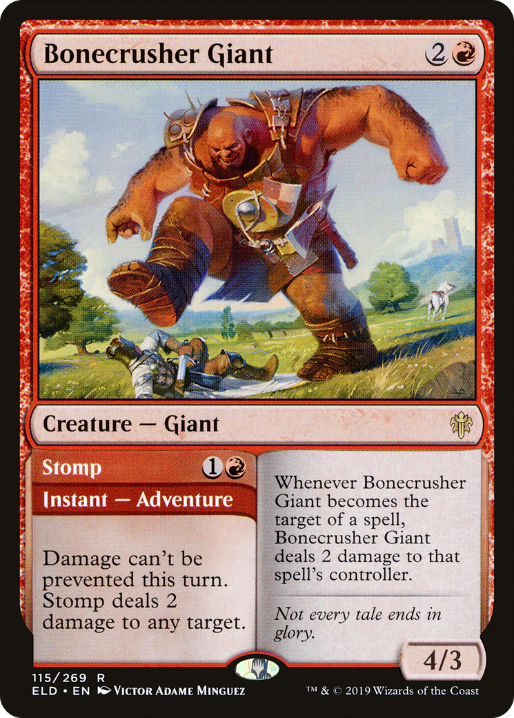 {R} Bonecrusher Giant // Stomp [Throne of Eldraine][ELD 115]
