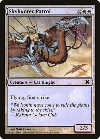 {C} Skyhunter Patrol (Premium Foil) [Tenth Edition][FP 10E 041]