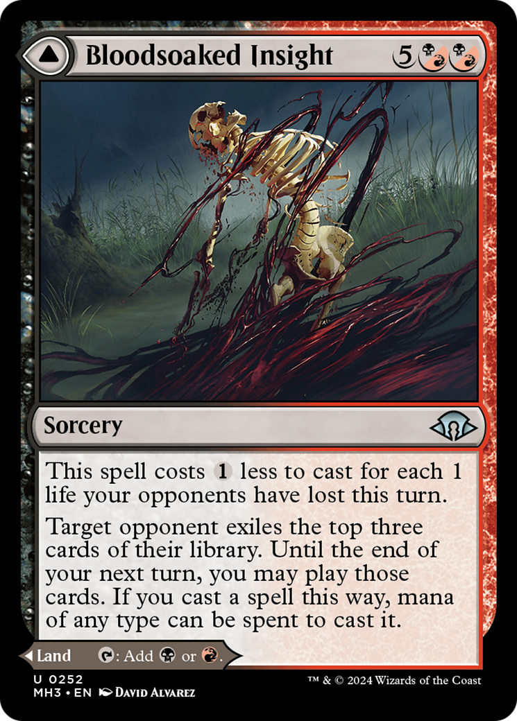 {C} Bloodsoaked Insight // Sanguine Morass [Modern Horizons 3][MH3 252]