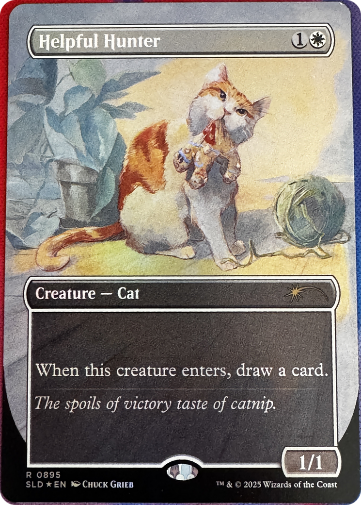 Helpful Hunter [SLD-895]  (Borderless) Foil