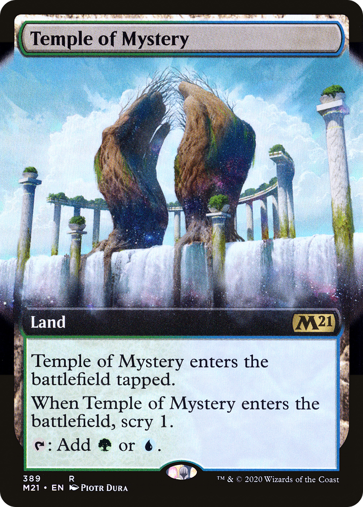{R} Temple of Mystery (Extended Art) [Core Set 2021][M21 389]