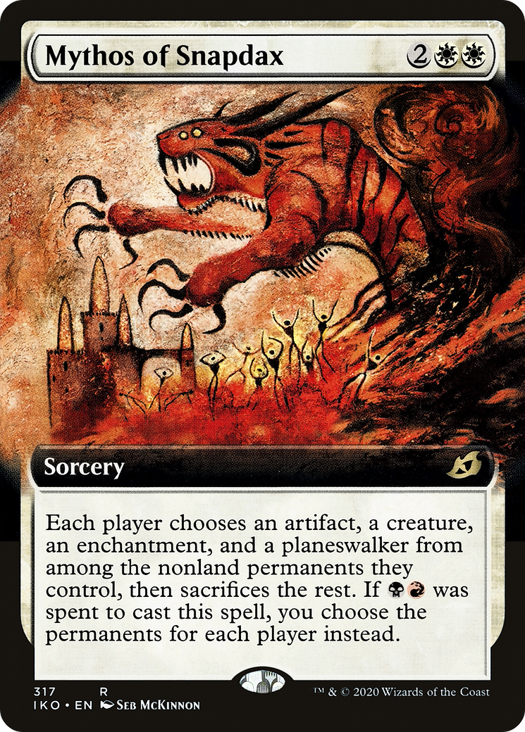 {R} Mythos of Snapdax (Extended Art) [Ikoria: Lair of Behemoths][IKO 317]
