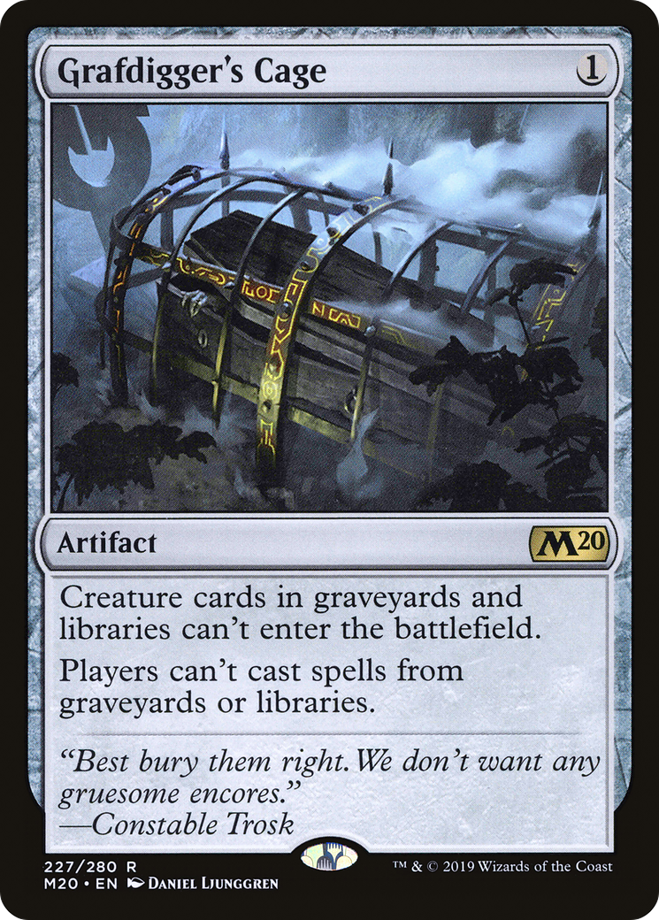 {R} Grafdigger's Cage [Core Set 2020][M20 227]
