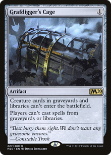 {R} Grafdigger's Cage [Core Set 2020][M20 227]