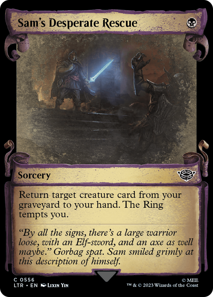 {C} Sam's Desperate Rescue [The Lord of the Rings: Tales of Middle-Earth Showcase Scrolls][LTR 556]