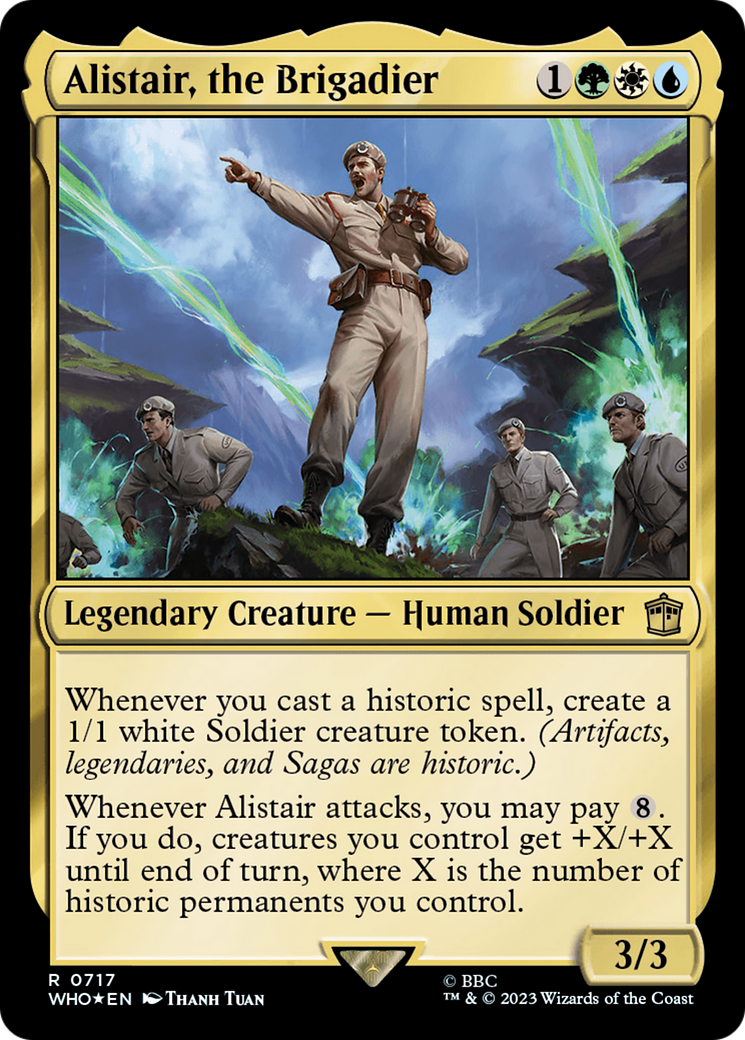 {R} Alistair, the Brigadier (Surge Foil) [Doctor Who][WHO 717]