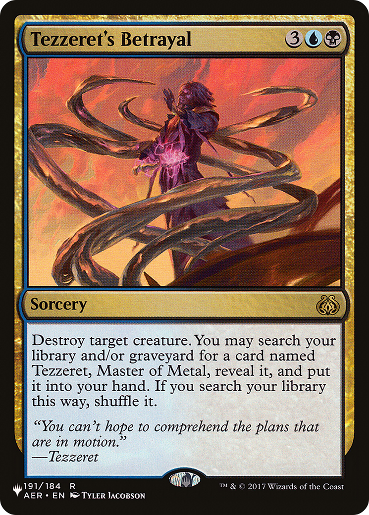 Tezzeret's Betrayal [LIST AER-191]