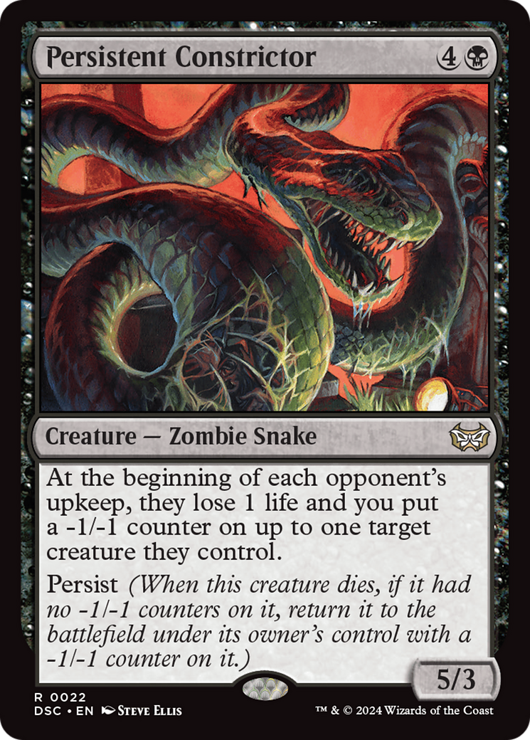 {R} Persistent Constrictor [Duskmourn: House of Horror Commander][DSC 022]