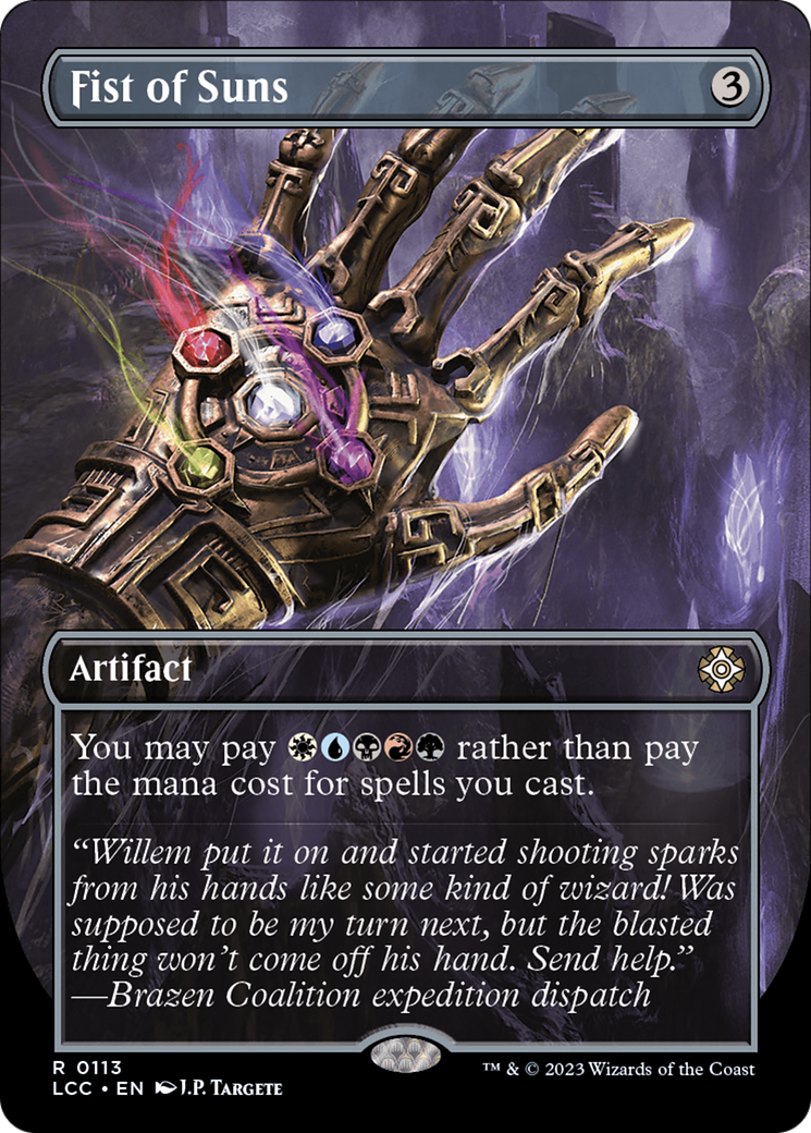 {R} Fist of Suns (Borderless) [The Lost Caverns of Ixalan Commander][LCC 113]