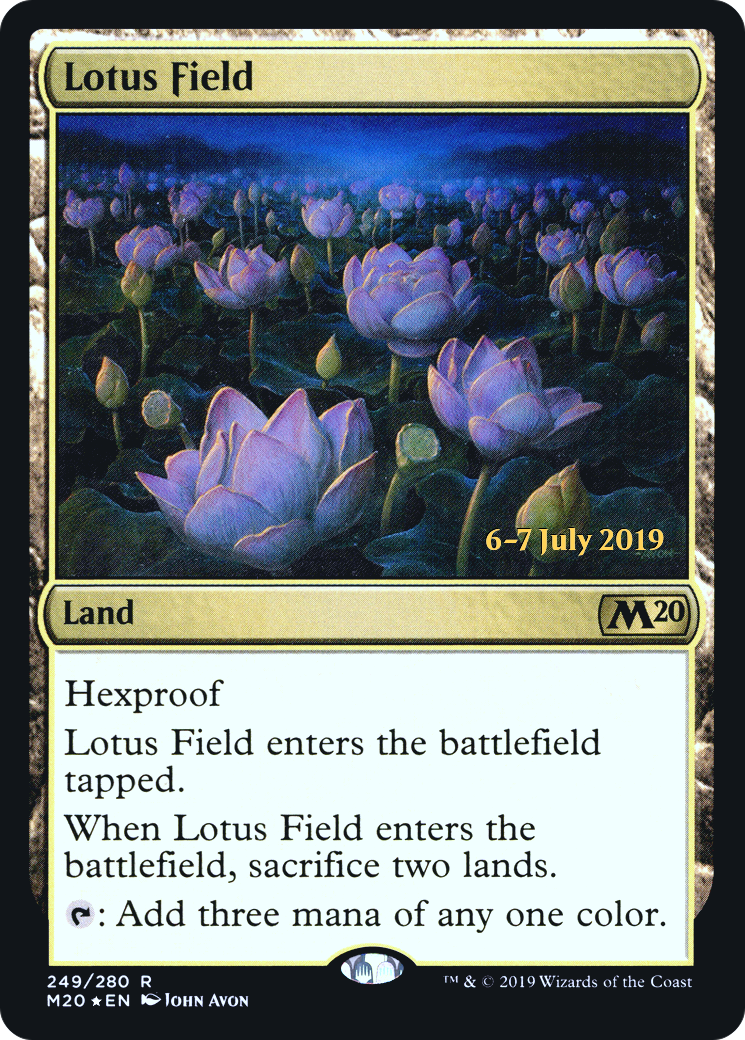 {R} Lotus Field [Core Set 2020 Prerelease Promos][PR M20 249]