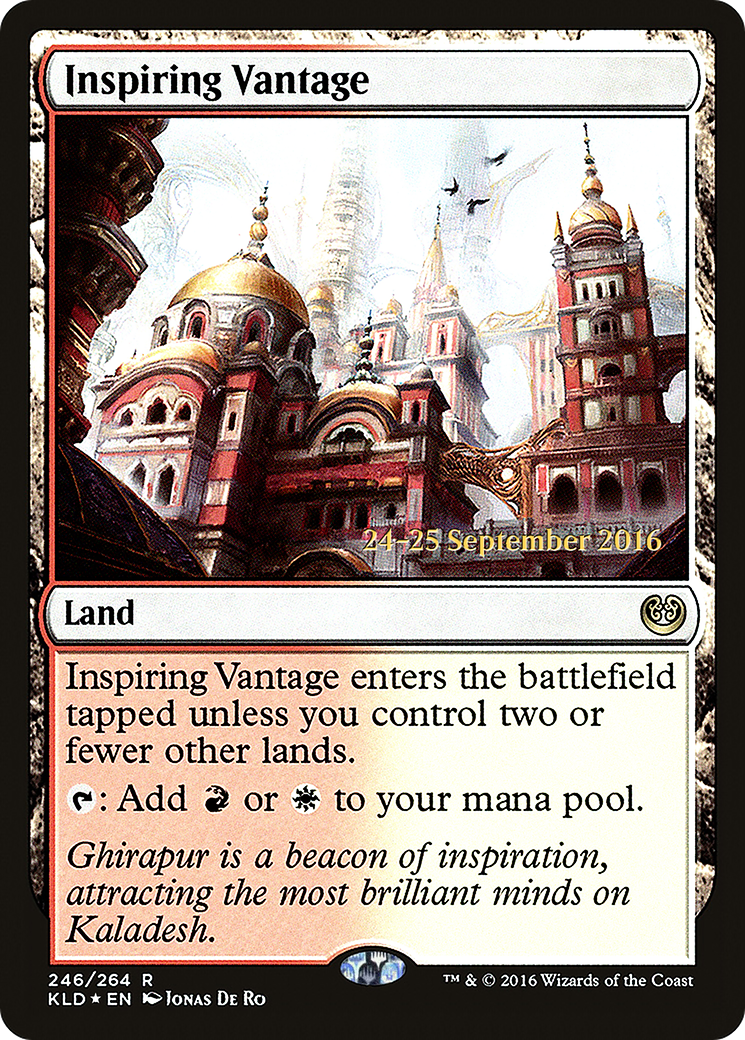 {R} Inspiring Vantage [Kaladesh Prerelease Promos][PR KLD 246] - Misty Mountain Games