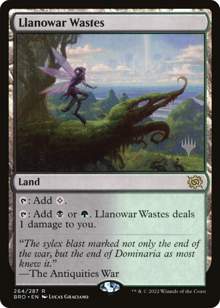 {R} Llanowar Wastes [The Brothers' War: Promo Pack][PP BRO 264]