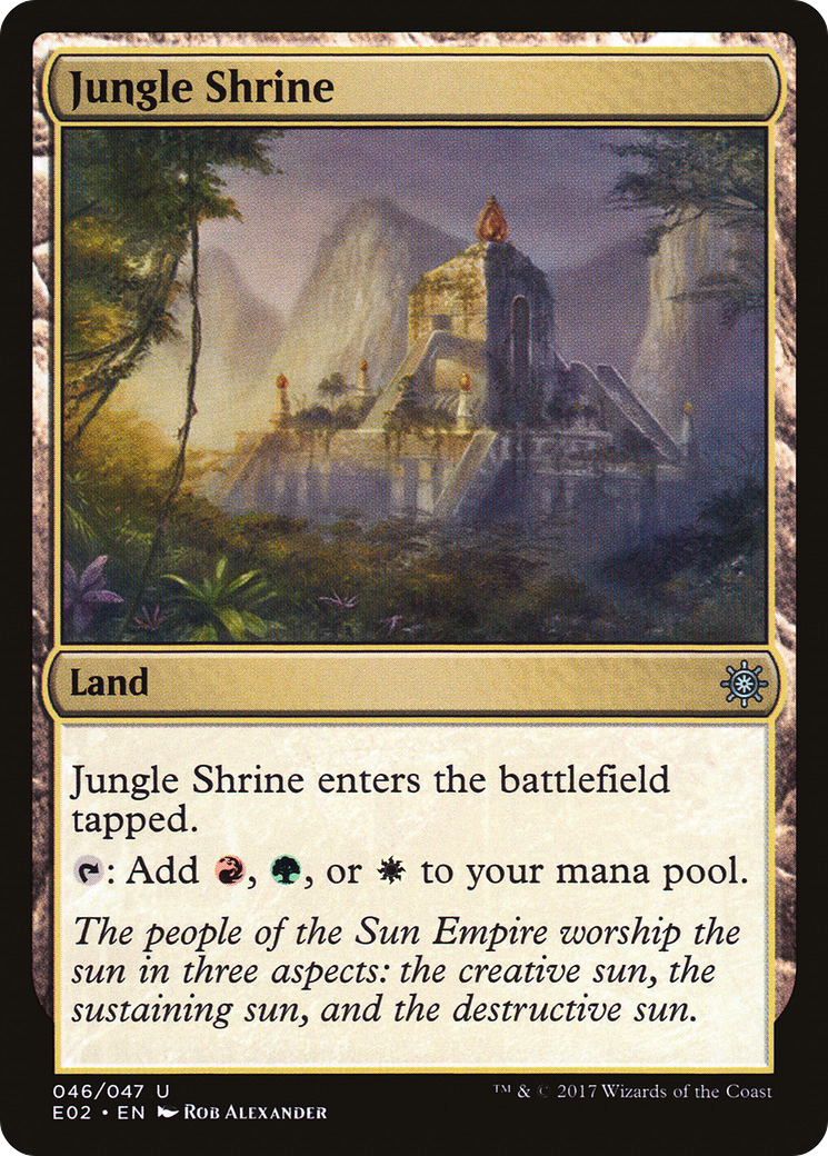 {C} Jungle Shrine [Explorers of Ixalan][E02 046]