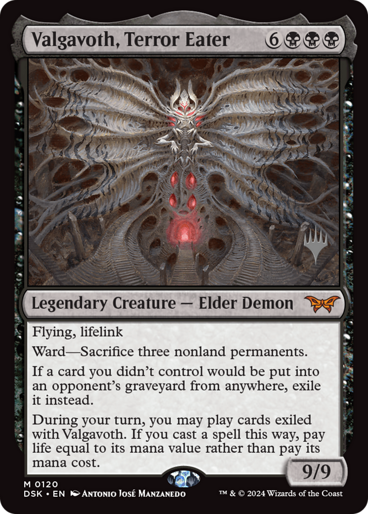 {@R} Valgavoth, Terror Eater [Duskmourn: House of Horror Promos][PP DSK 120]