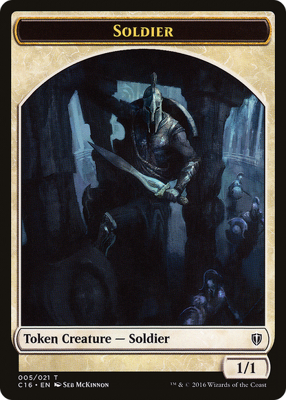 {T} Soldier Token [Commander 2016 Tokens][TC16 005]